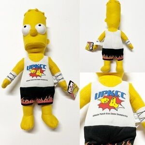 The Simpsons Bart Simpson 2010 Nanco Ultimate Punch Kick Choke Hold Champ Plush